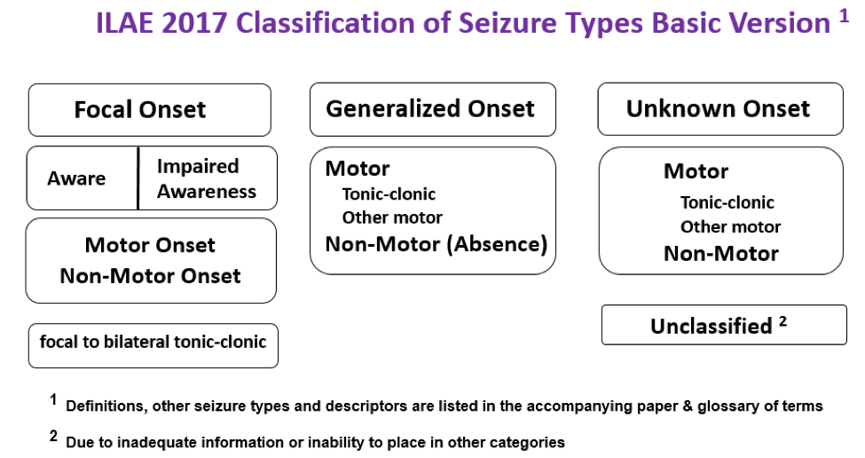 ILAE 2017 Classification of seizures